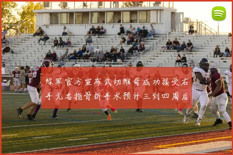 绿军官方宣布武切维奇成功接受右手无名指骨折手术预计三到四周后复查